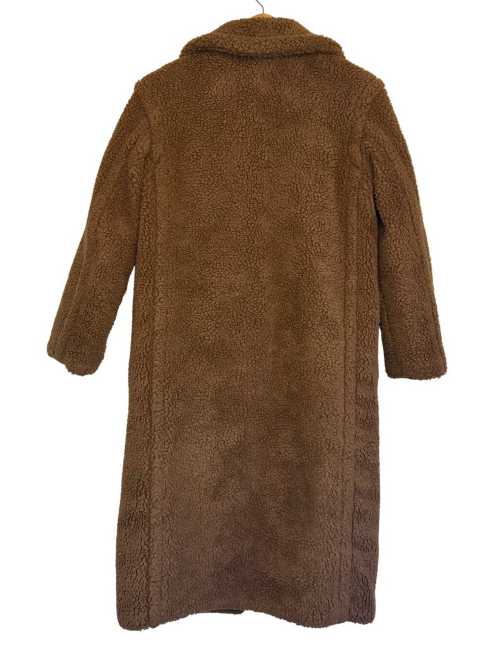 BB Dakota Paddington Brown Longline Teddy Coat Size XS - Picture 4 of 5